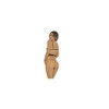 Ensemble 2 pièces noir, soutien gorge seins nus et string 
